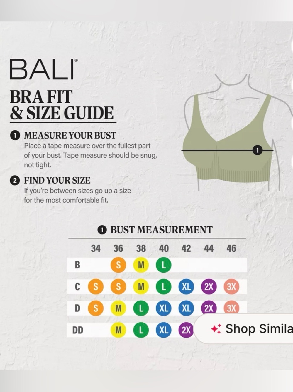 Bali padded wireless bra white - Picture 4 of 4